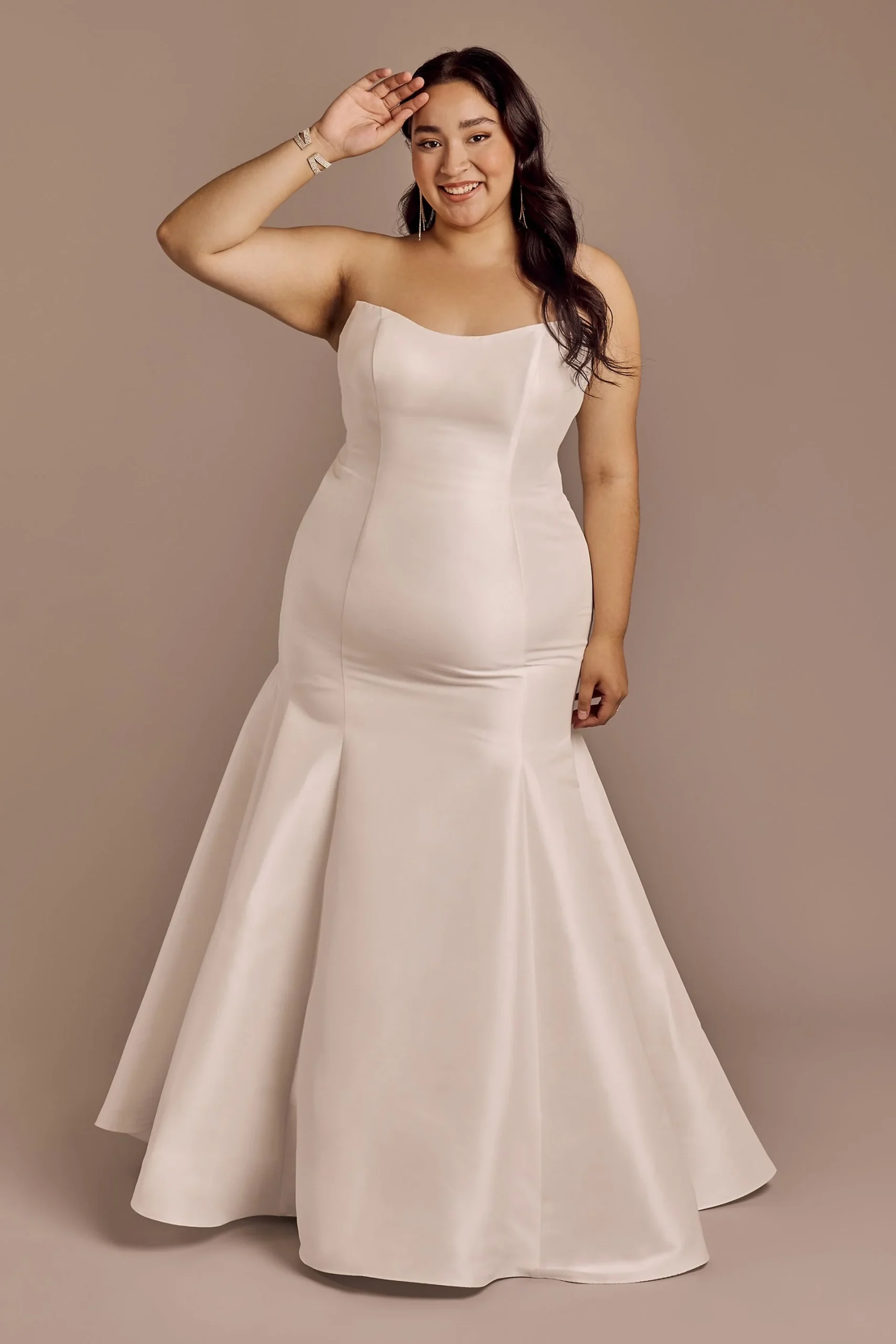 Strapless Mikado Mermaid Wedding Dress