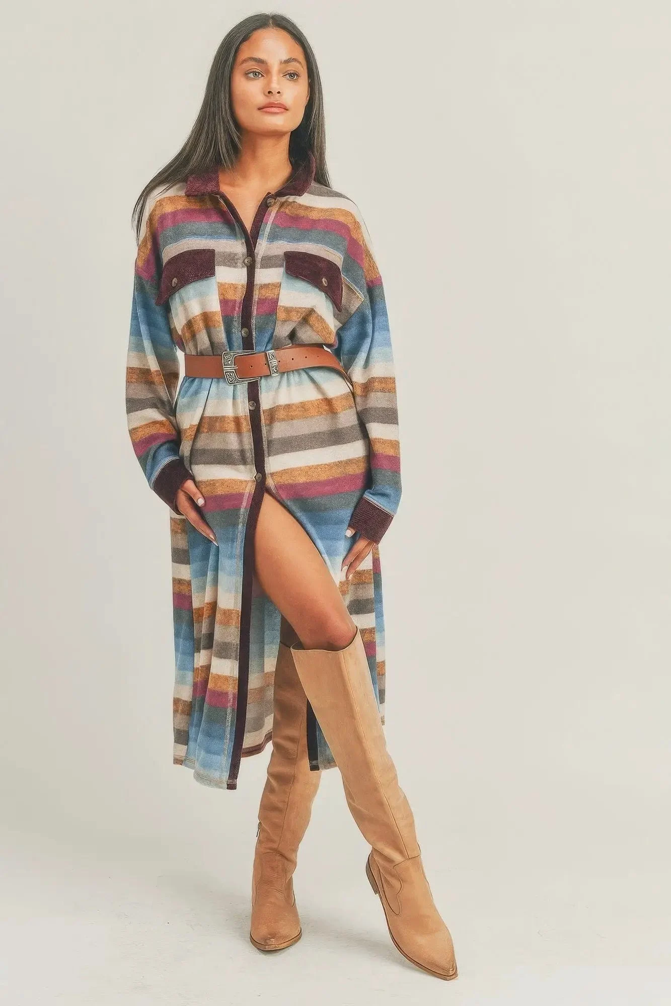 StrippedLong Sleeve Top