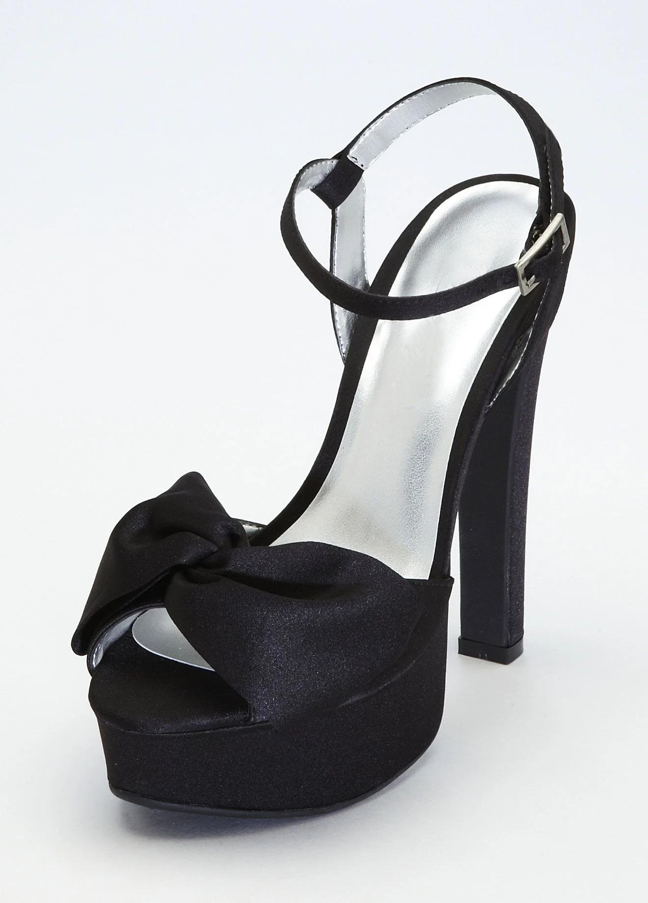Super Platform Sandal with Bow Face