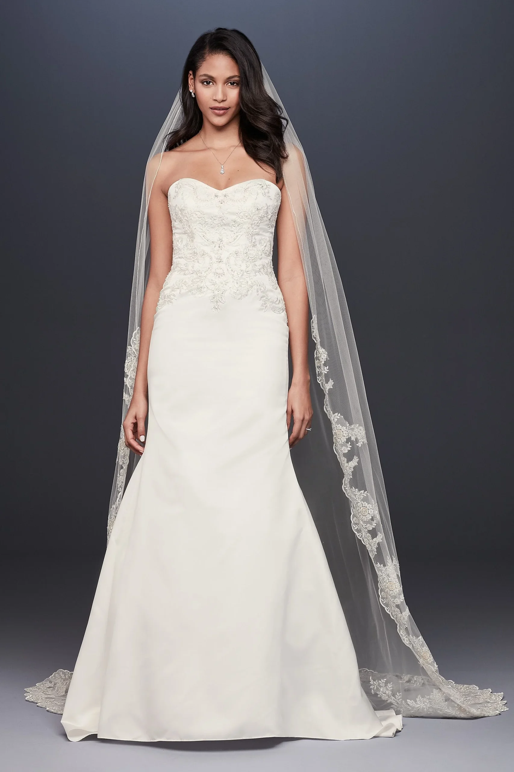 Swarovski Crystal Embroidered Cathedral Veil