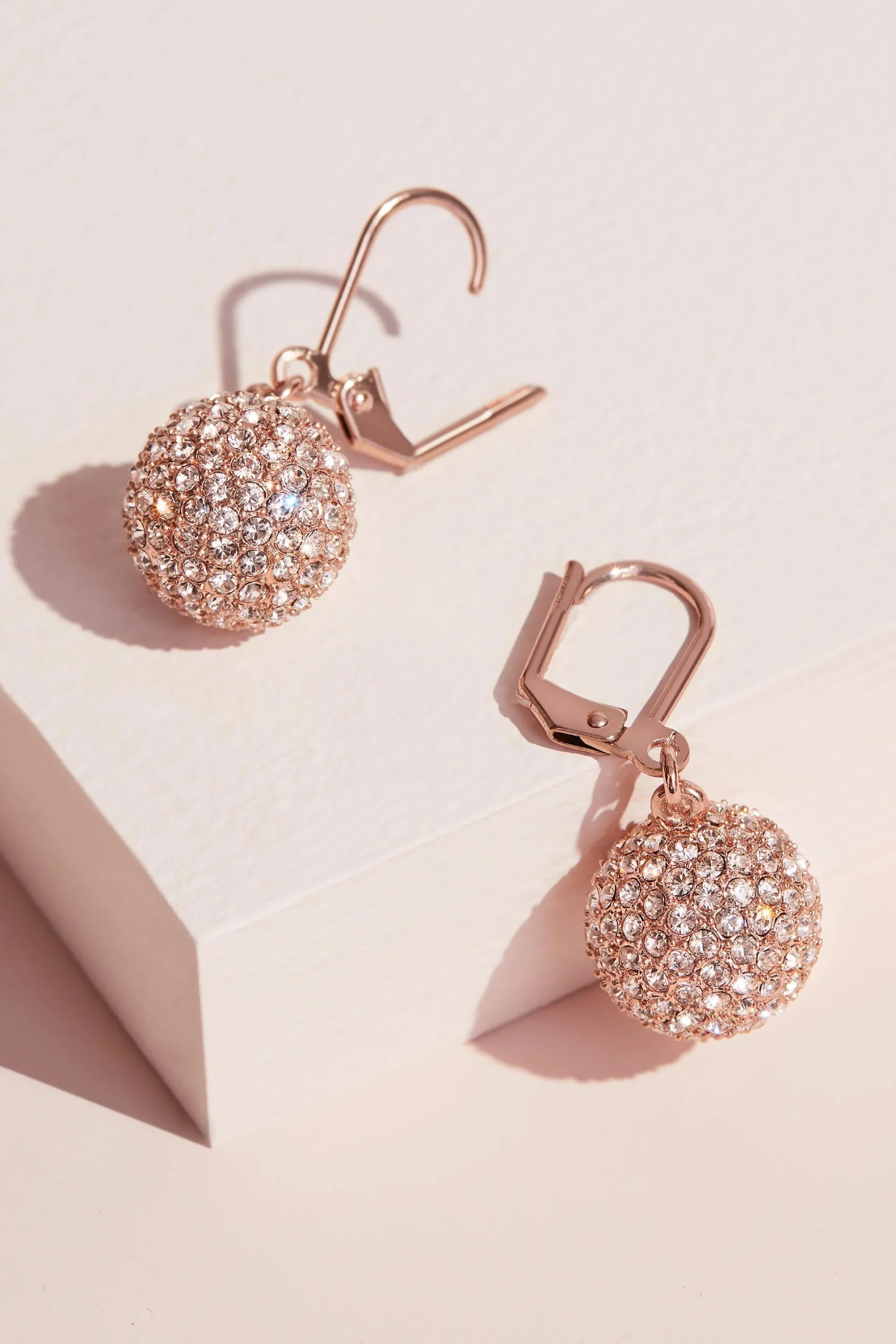Swarovski Crystal Fireball Leverback Earrings