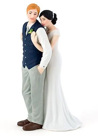 A Sweet Embrace Cake Topper