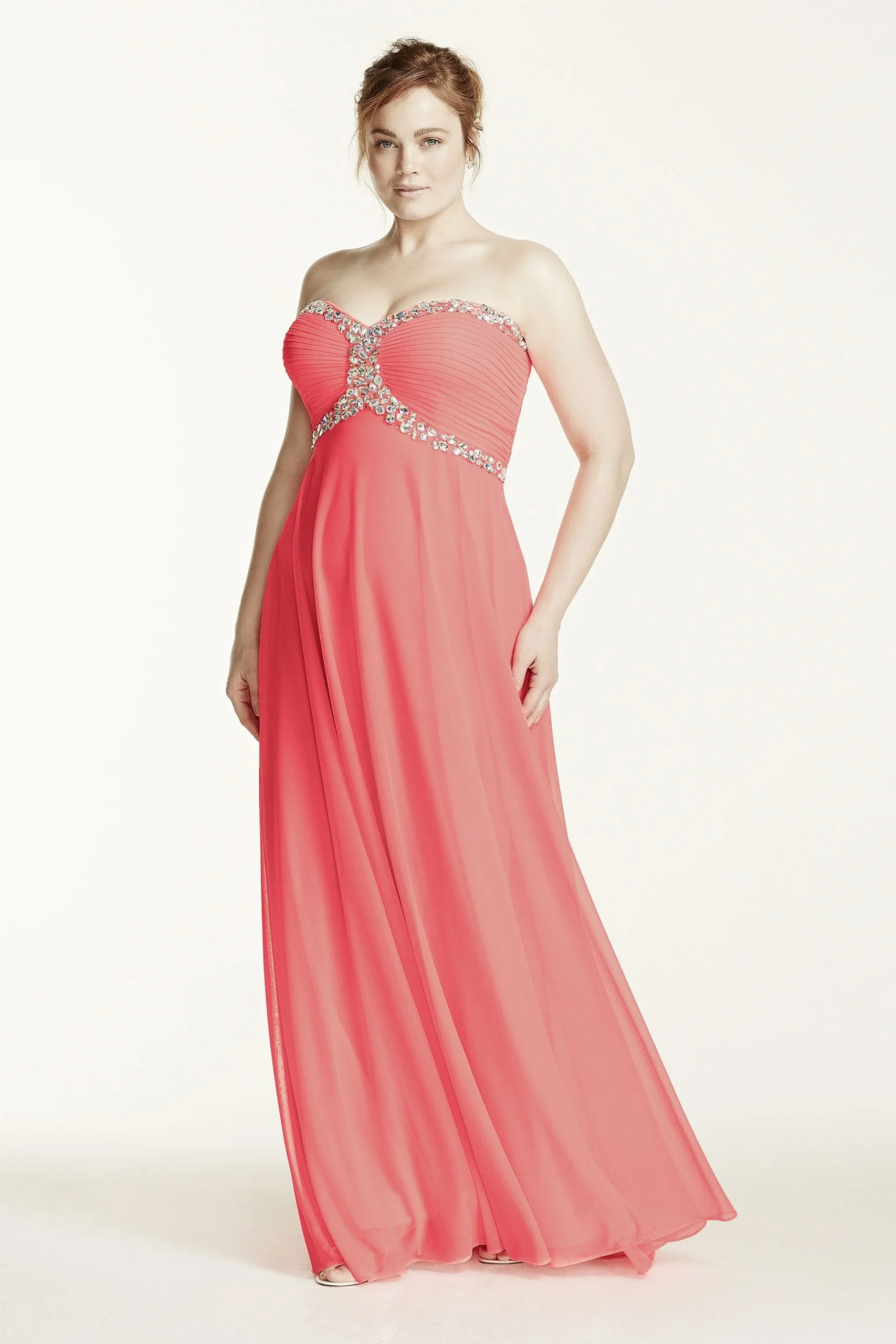 Sweetheart Jeweled Bodice Dress