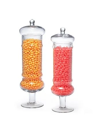 Tall Glass Apothecary Jars