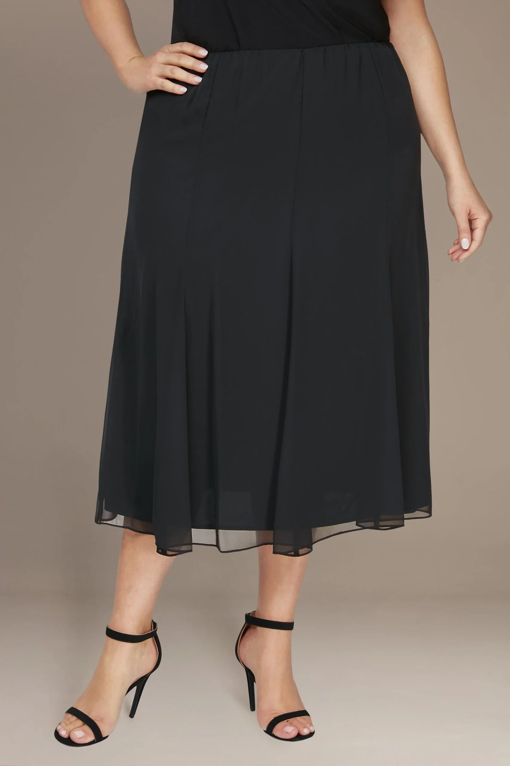 Tea-Length Chiffon Skirt