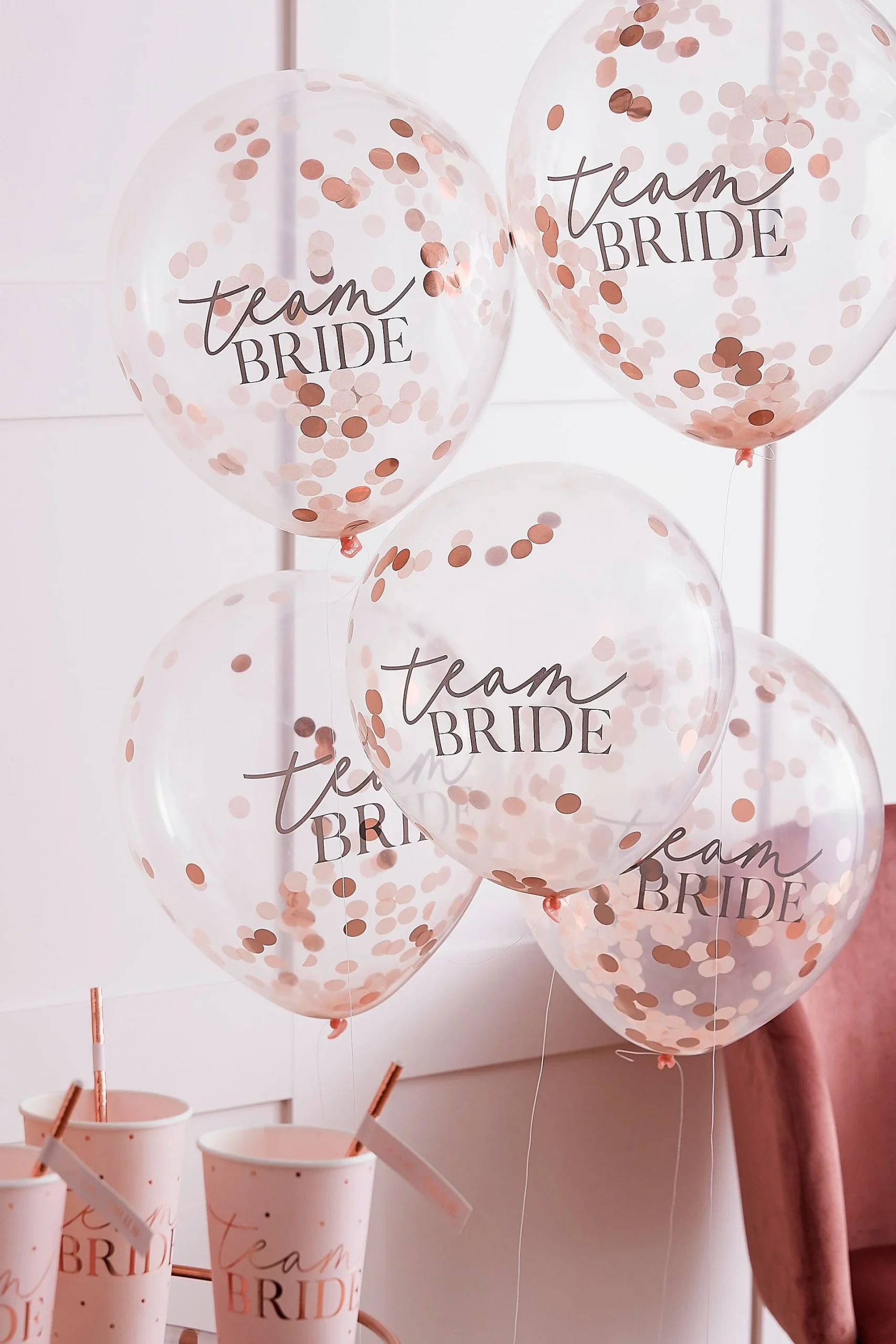 Team Bride Confetti Balloons
