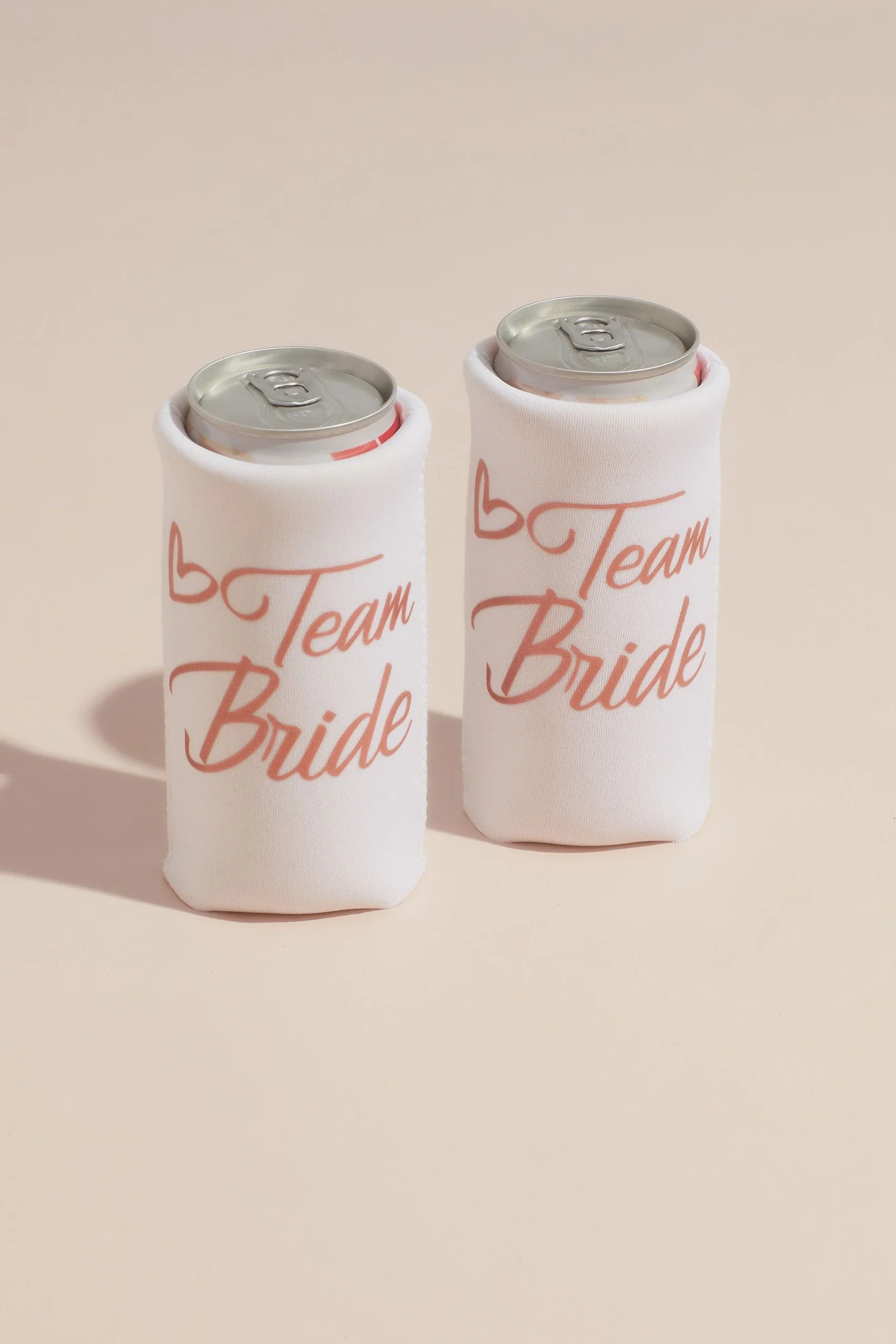 Team Bride Neoprene Slim Can Cooler Set