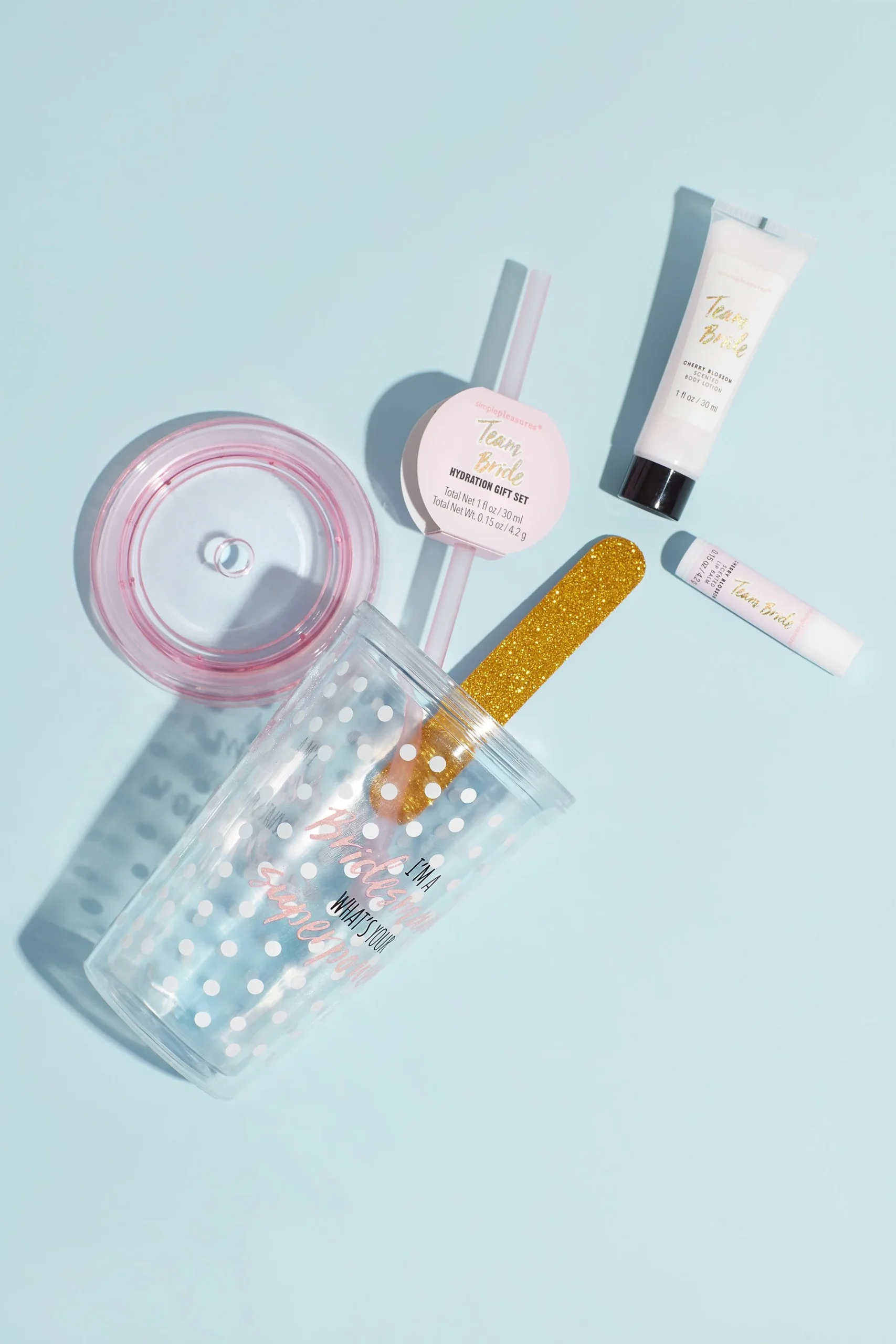 Team Bride Tumbler and Beauty Hydration Gift Set