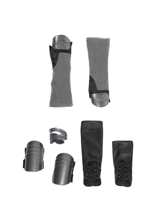 Thor Ragnarok Valkyrie Black Battle Suit Halloween Cosplay Accessories Gloves And Wrist Guards And Oversleeves