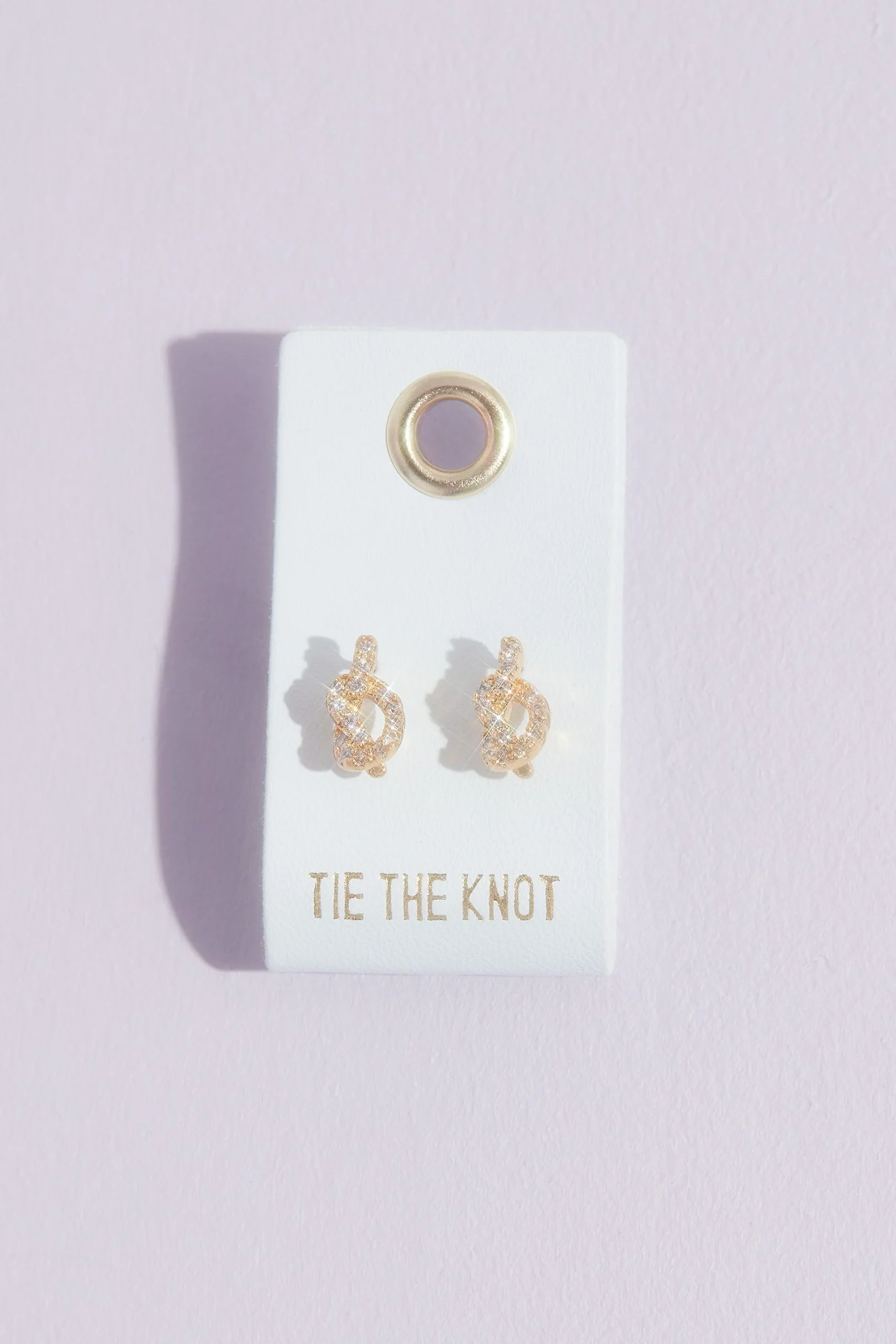 Tie the Knot Crystal Stud Earrings