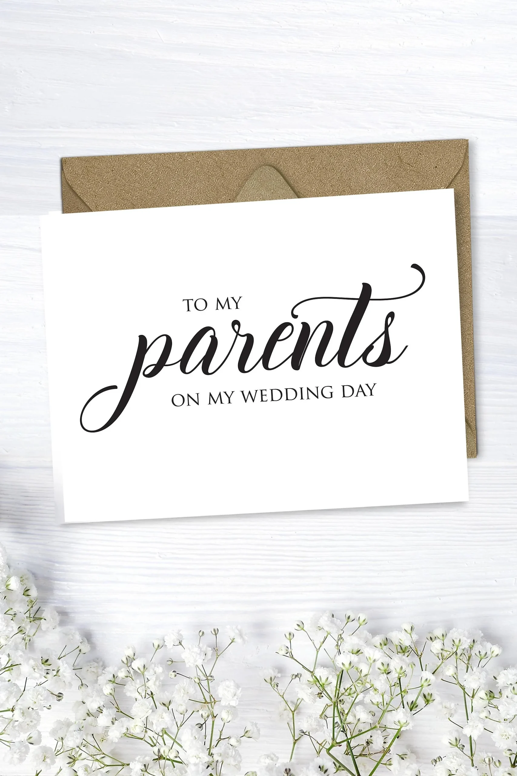 To My Parents Wedding Card