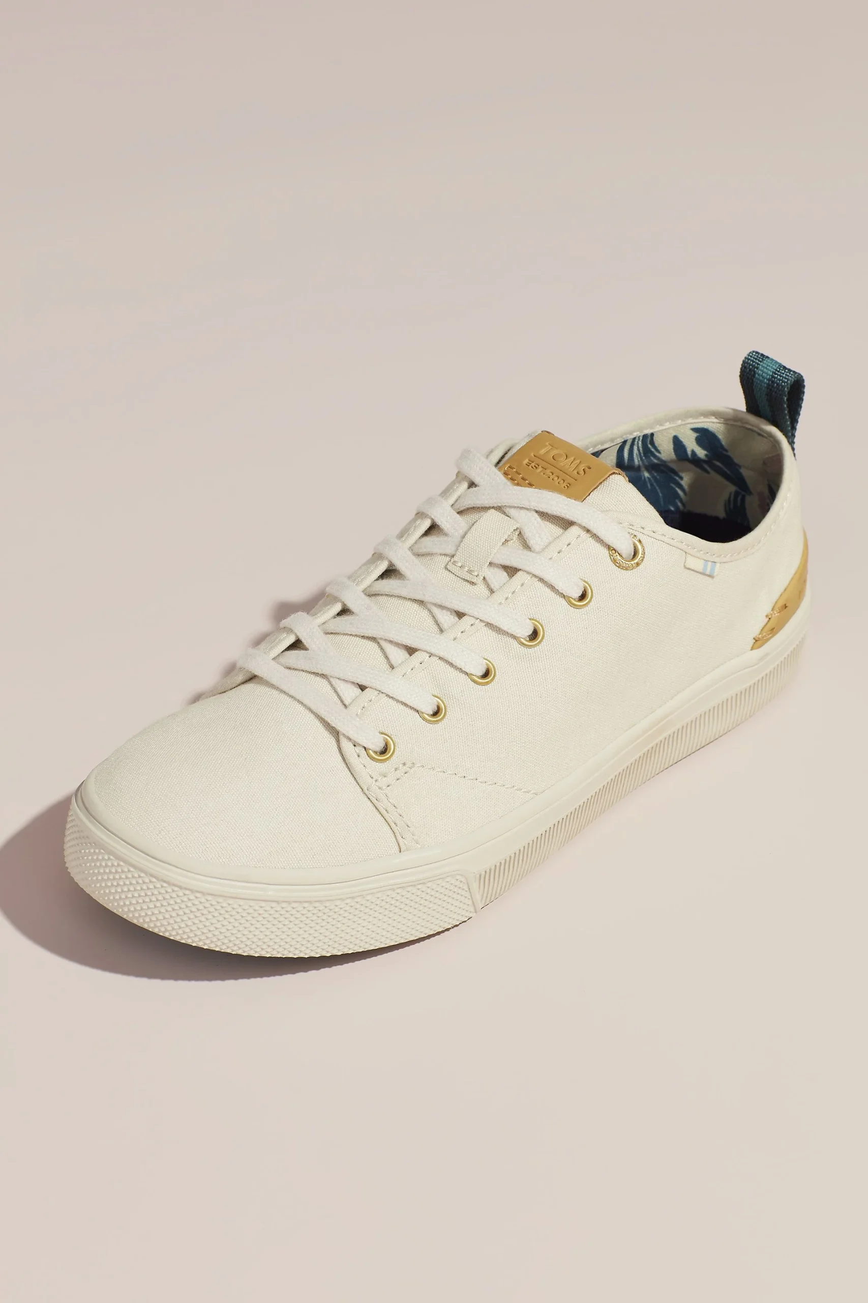 TOMS Canvas Sneakers with Striped Pull-Tab