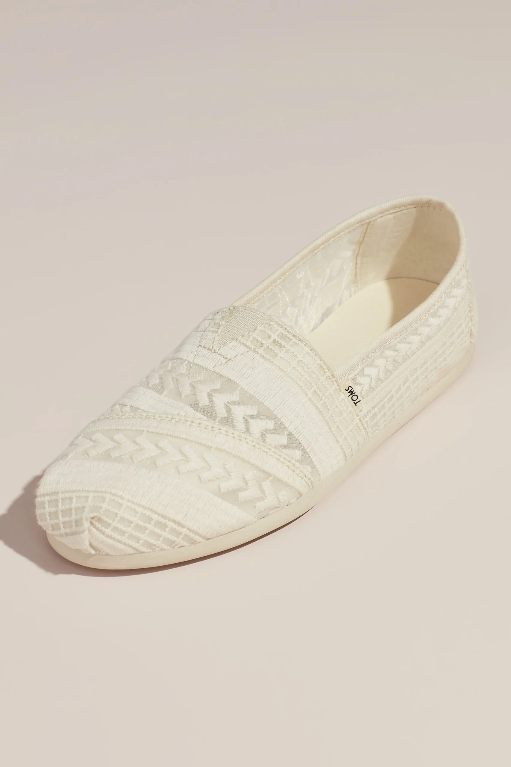 TOMS Embroidered Arrow Alpargata Slip-On Shoes