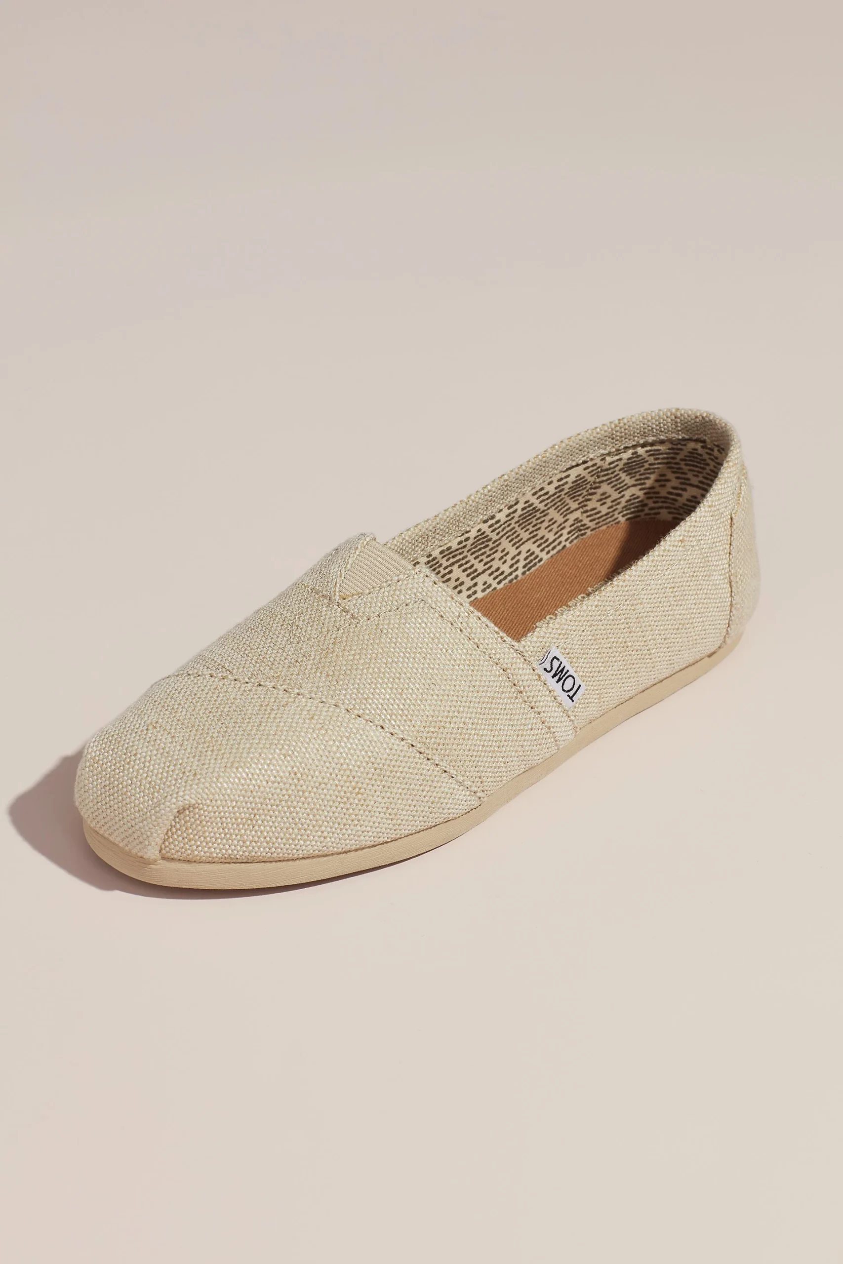 TOMS Metallic Burlap Slip-On Shoes