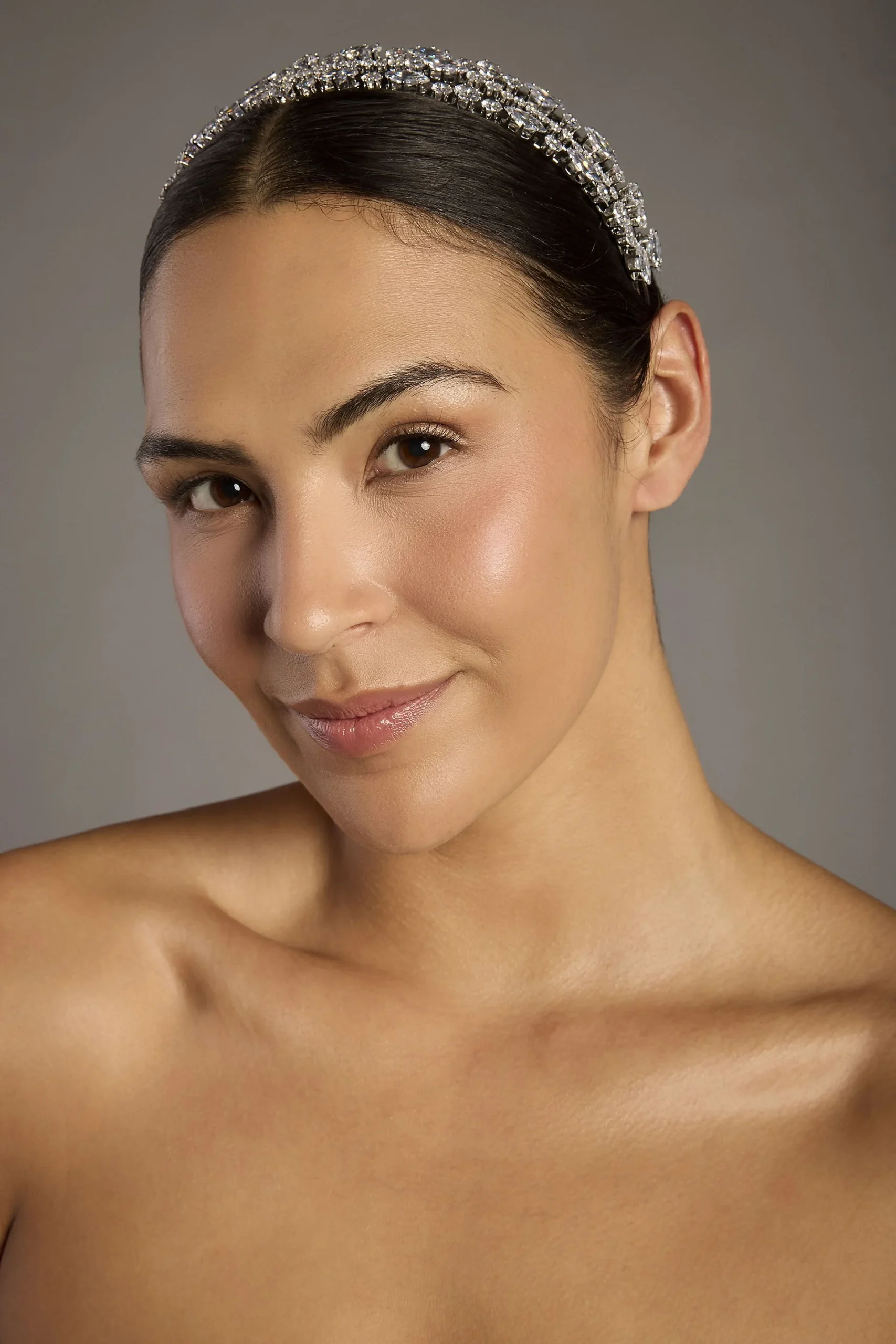 Triple Row Cubic Zirconia Headband