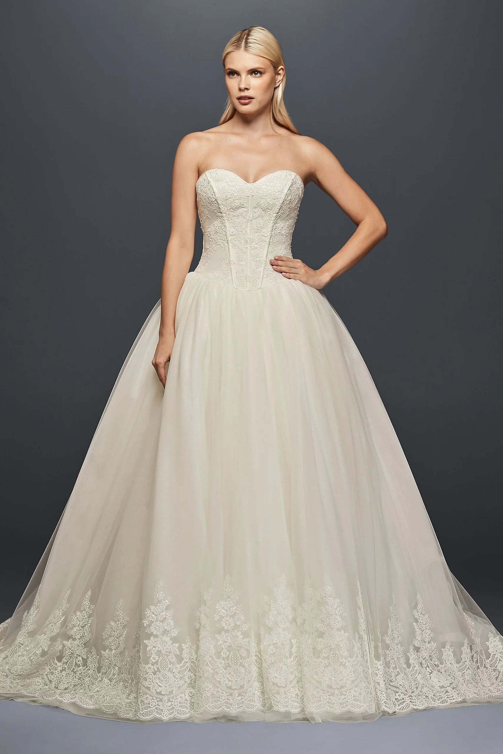 Truly Zac Posen Corset Wedding Ball Gown