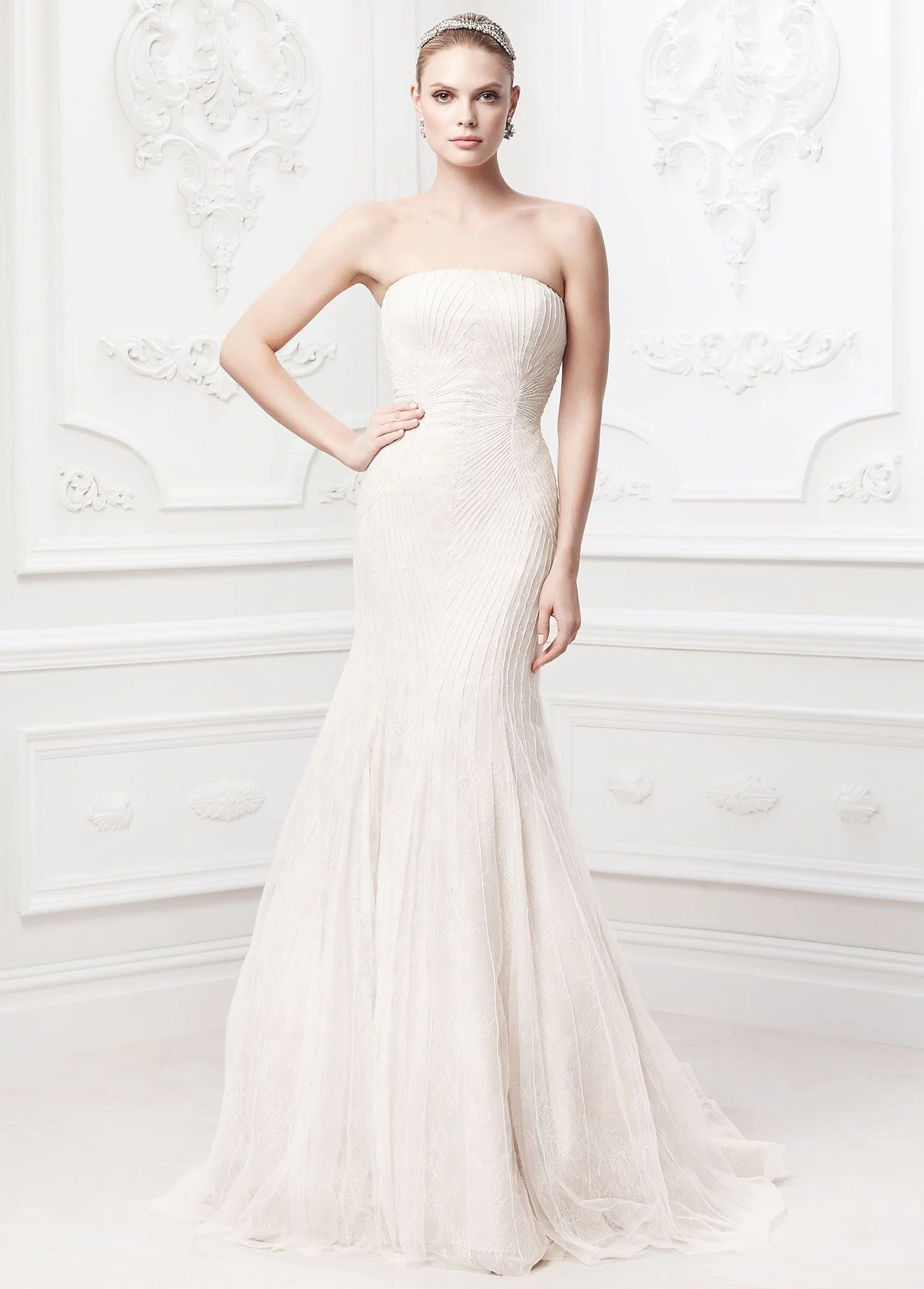 Truly Zac Posen Embroidered Wedding Dress