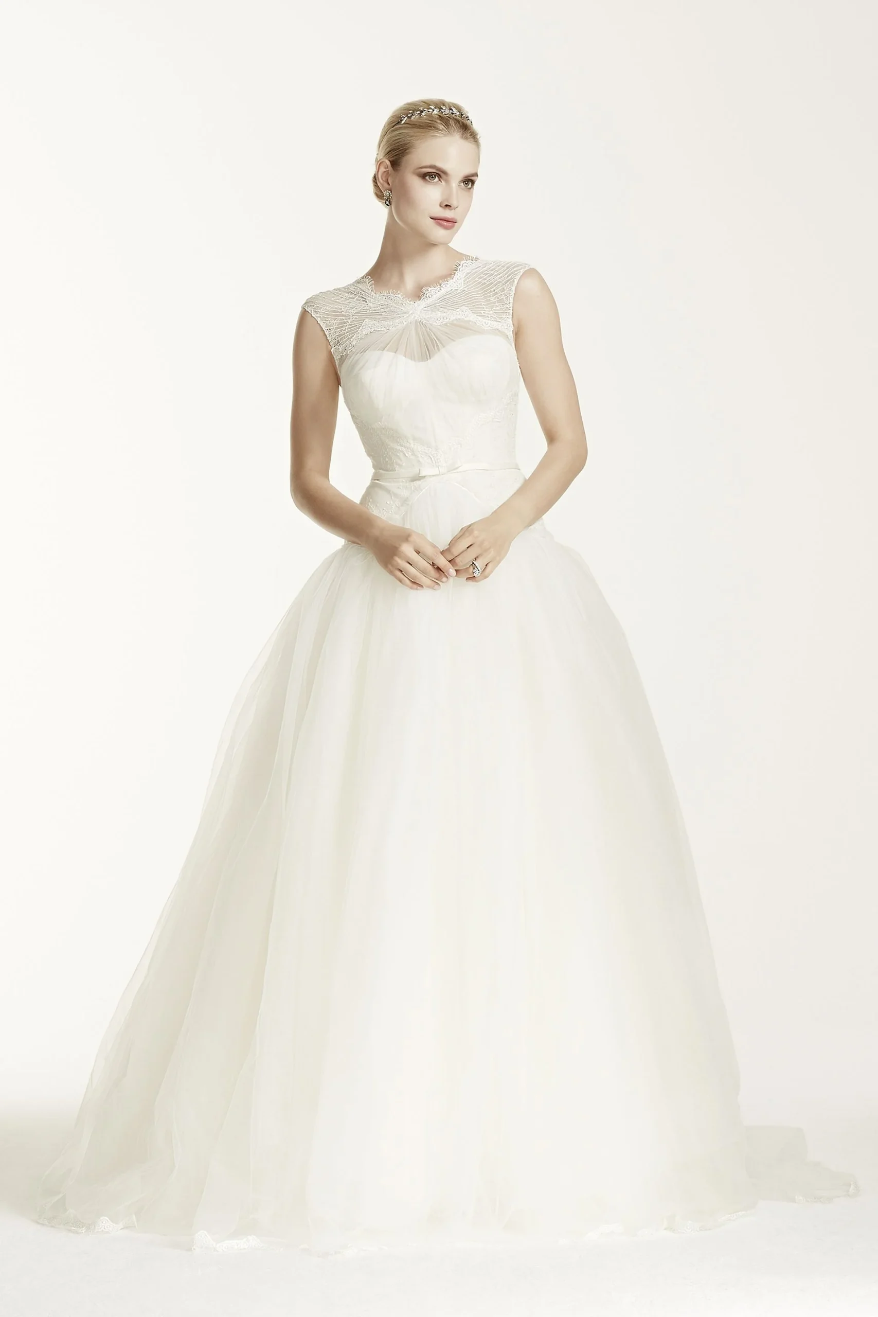 Truly Zac Posen Lace and Tulle Wedding Dress