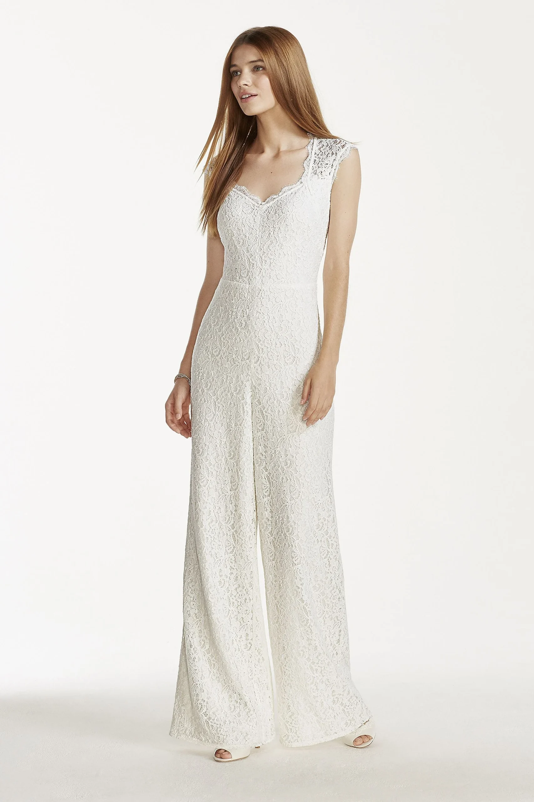 V-neck Lace Jumpsuit