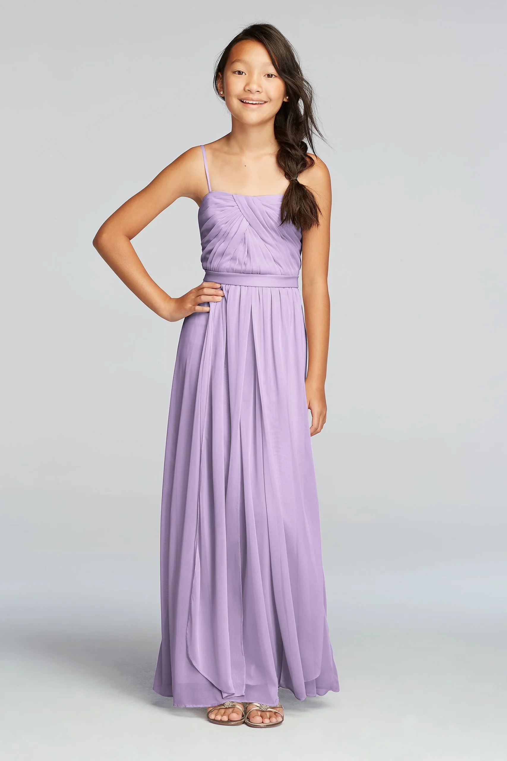 Versa Convertible Junior Bridesmaid Mesh Dress