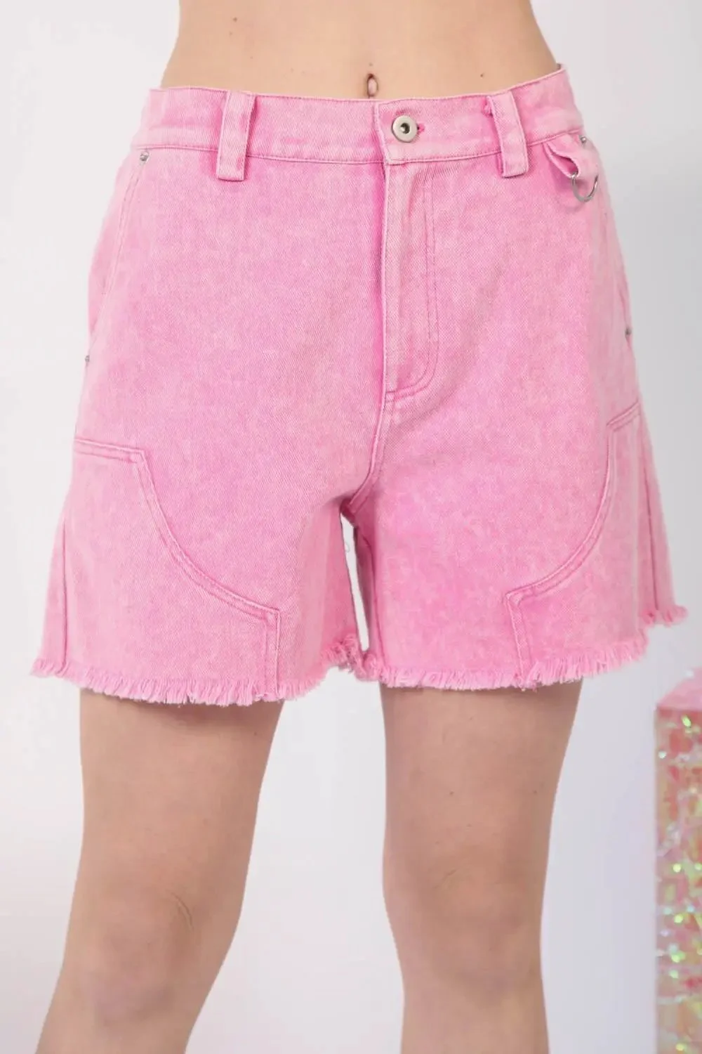 VERY JWashed Raw Hem Denim Shorts