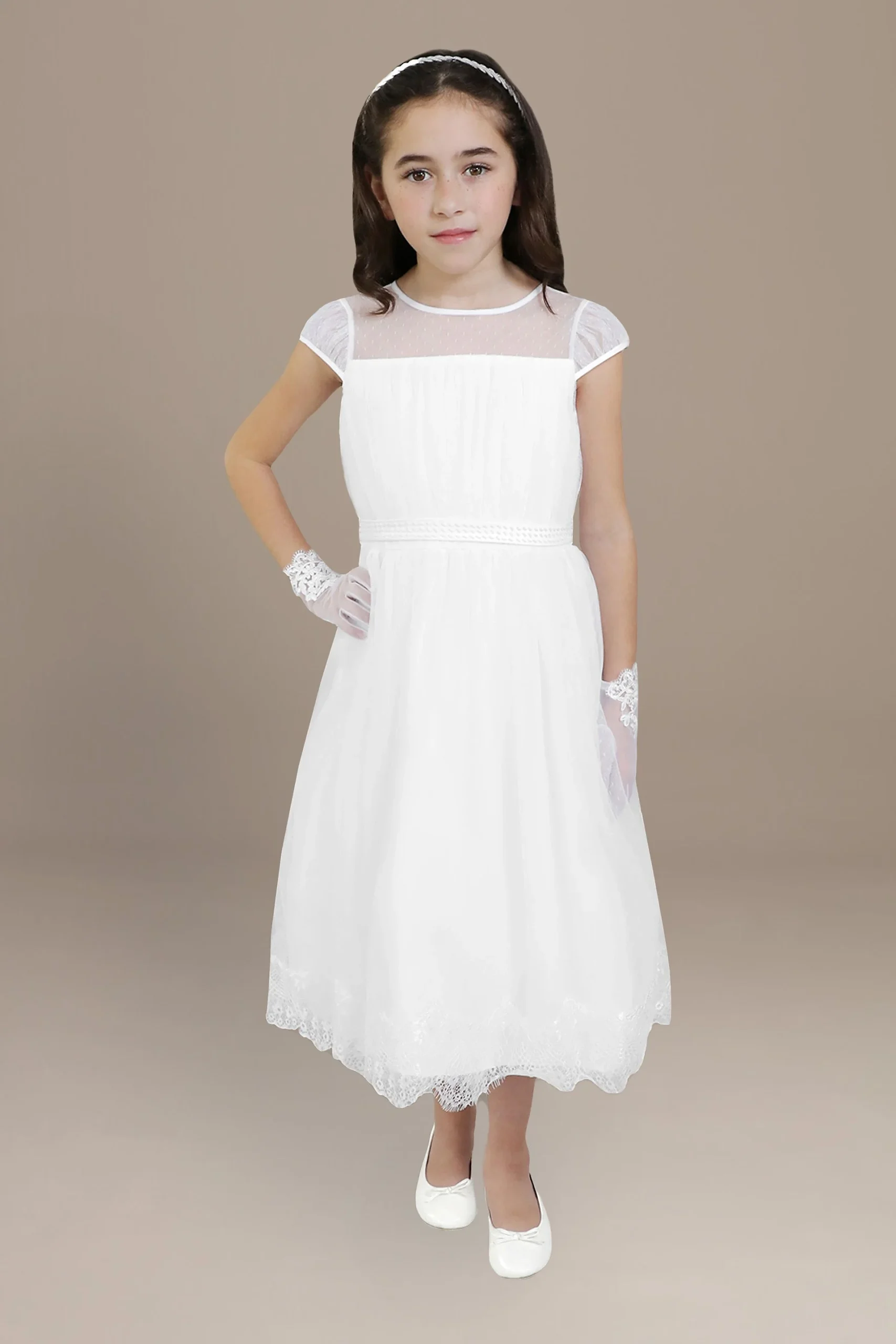 Viola Cap Sleeve Flower Girl Dress