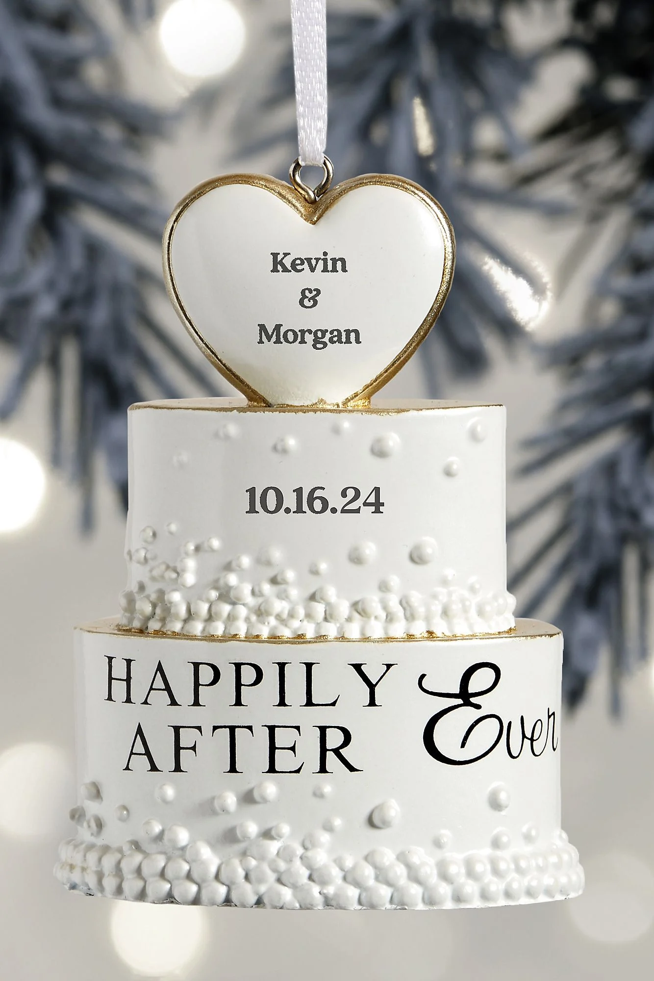 Wedding Cake Personalized Ornament