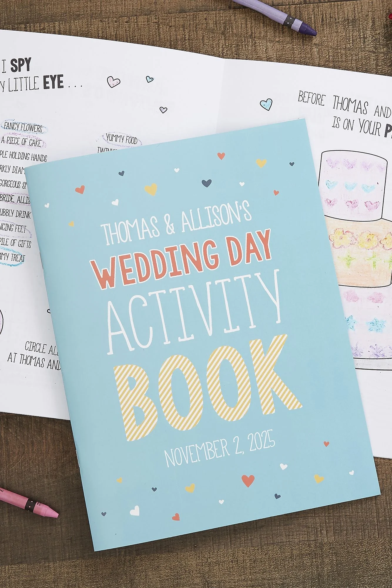 Wedding Day Personalized Coloring Activity Book