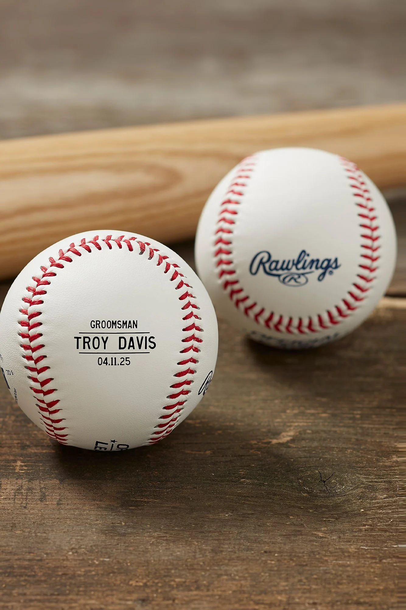 Wedding Party Personalized Rawlings Baseball