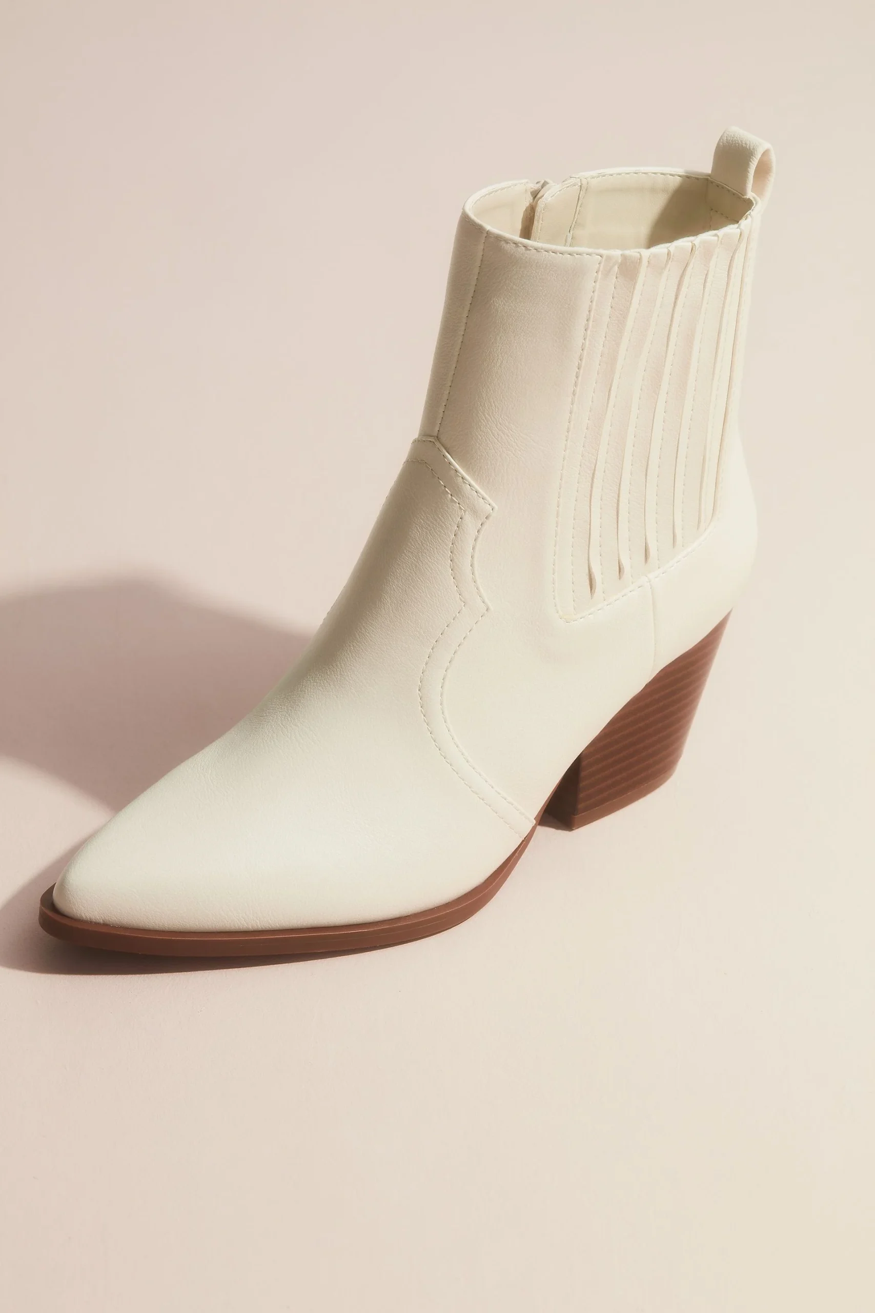 Western Block Heel Ankle Boot