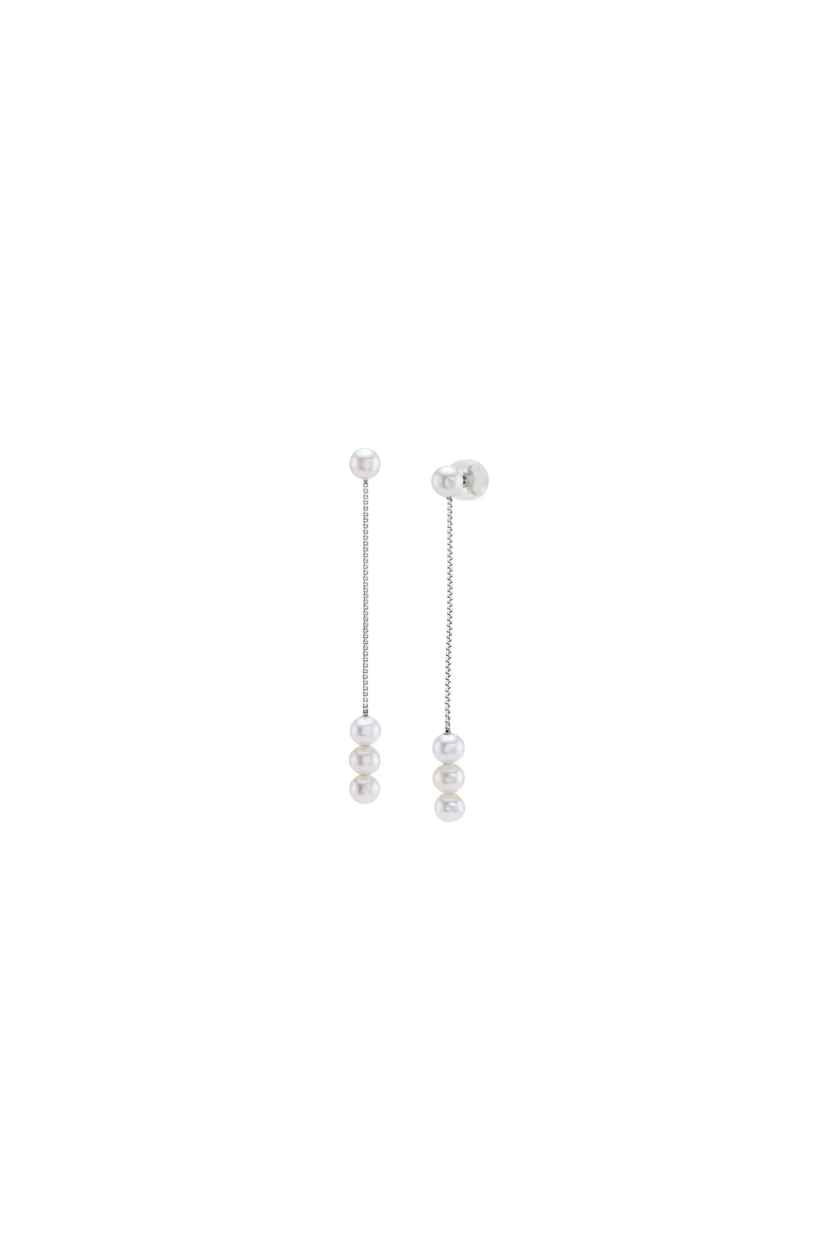 White Freshwater Pearl Bree Earrings