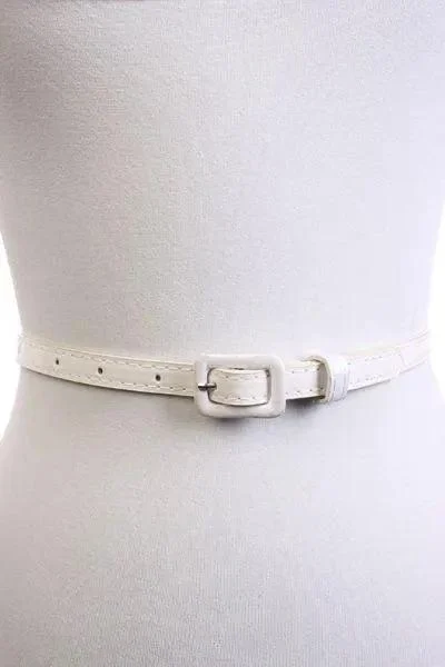 White High Waist Belt