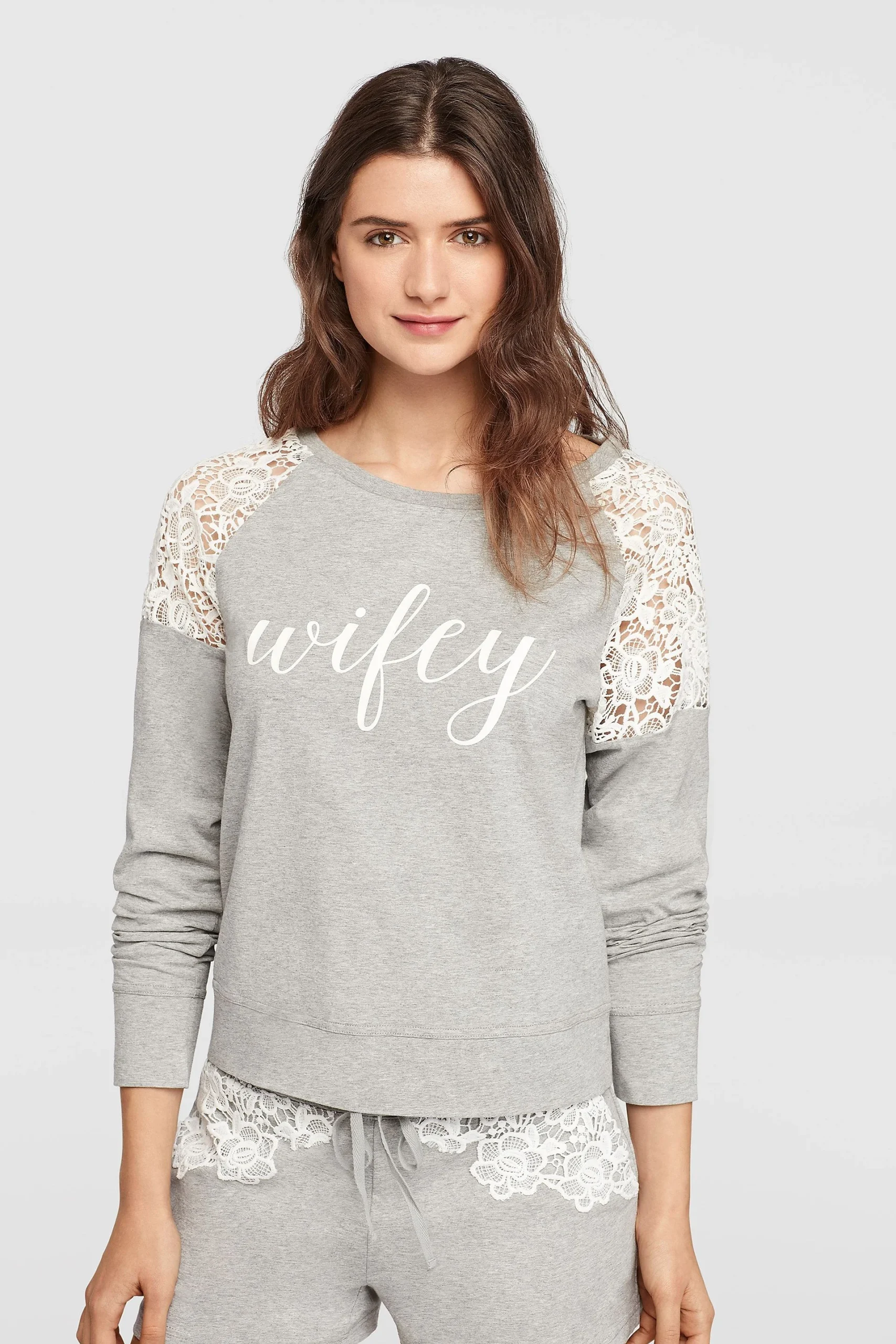 Wifey Lace Sweatshirt