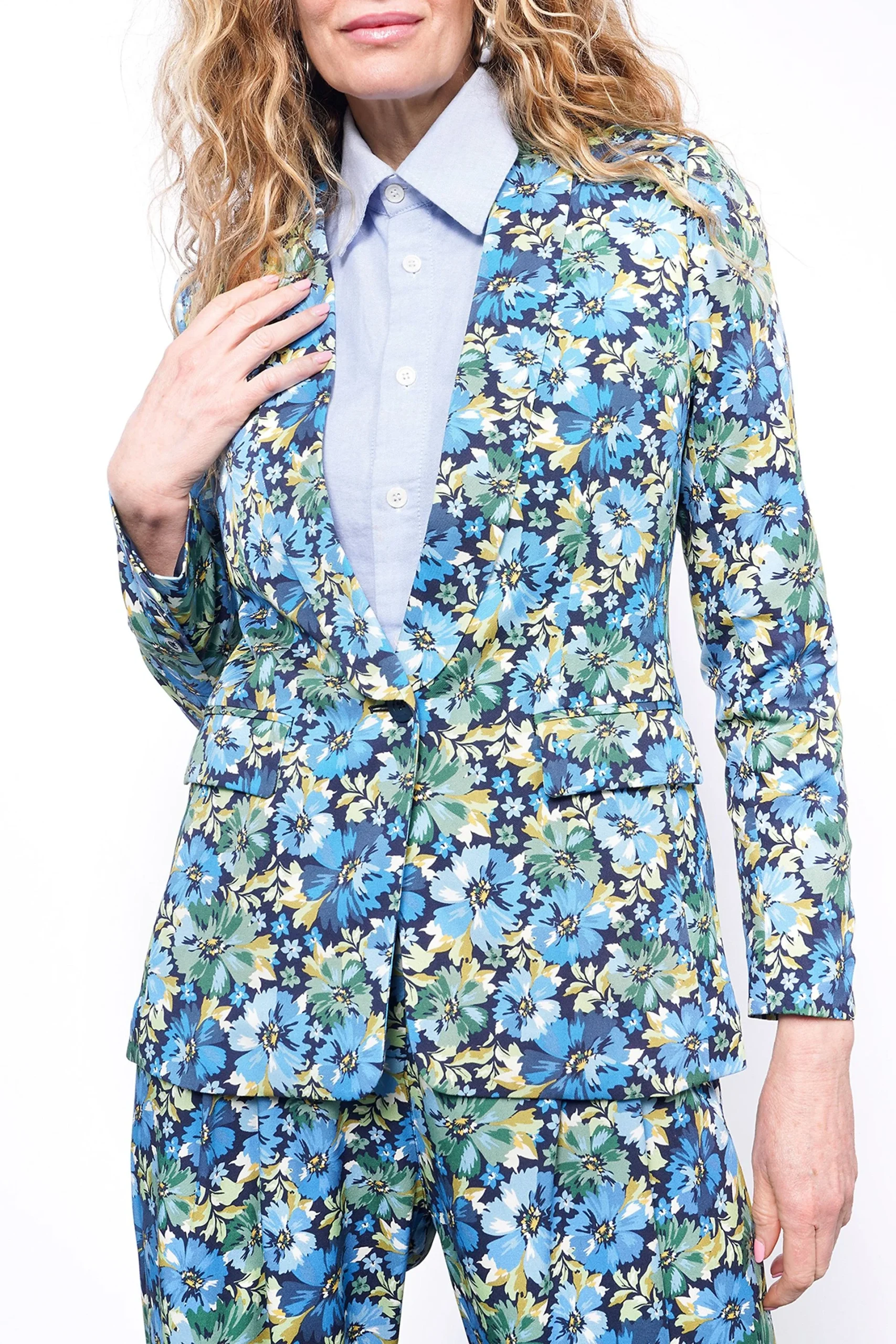 Wildfang Empower Floral Tux Blazer