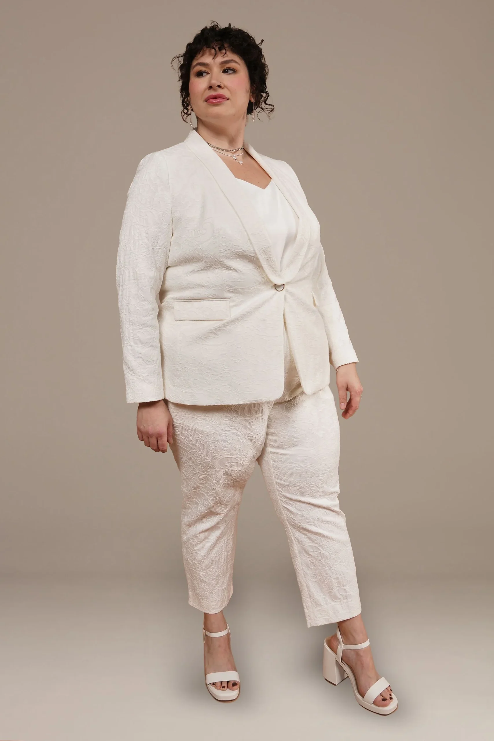 Wildfang Lace Tux Blazer