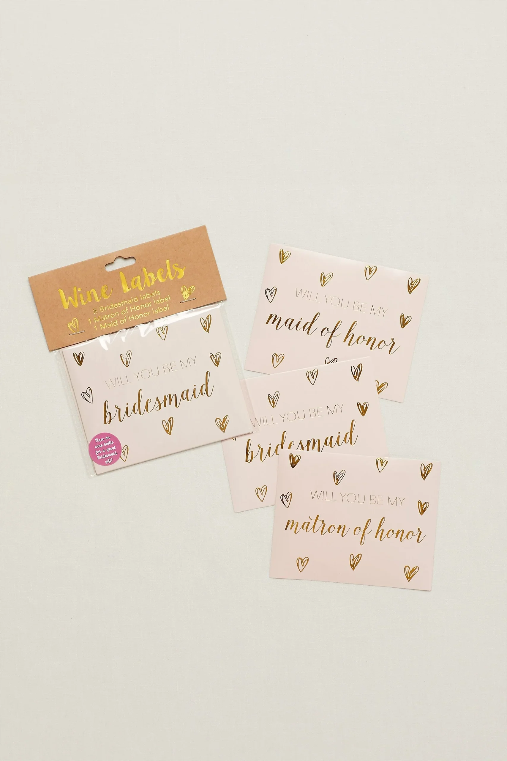 Will You Be My Bridesmaid Wine Labels Set of 10