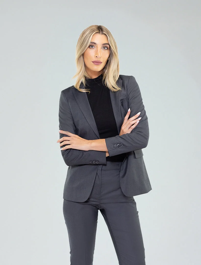 Women's Charcoal Grey Suit Separates Jacket