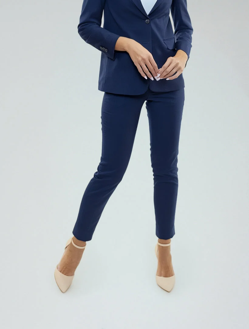 Women's Navy Suit Separates Pants