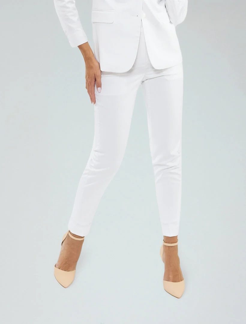 Women's White Suit Separates Pants